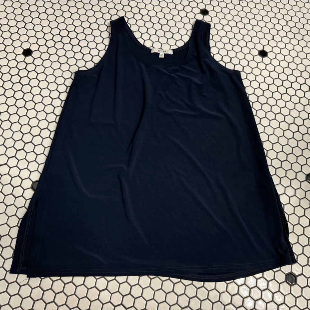 Sympli Navy Sleeveless Tank Top size 14